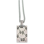 Gucci Ghost Skull Motif Top Chain Necklace Silver — view 3