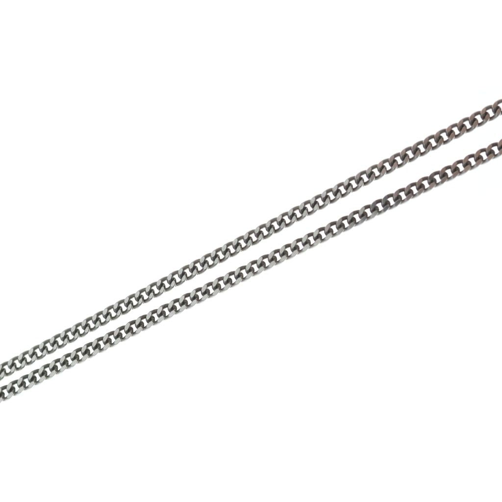Gucci Ghost Skull Motif Top Chain Necklace Silver — view 4