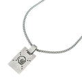 Gucci Ghost Skull Motif Top Chain Necklace Silver