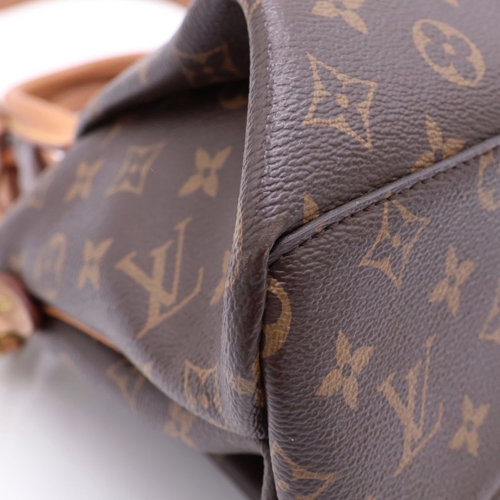 Louis Vuitton Monogram Rivoli MM 2-Way Shoulder Bag Brown Leather Gold — view 6