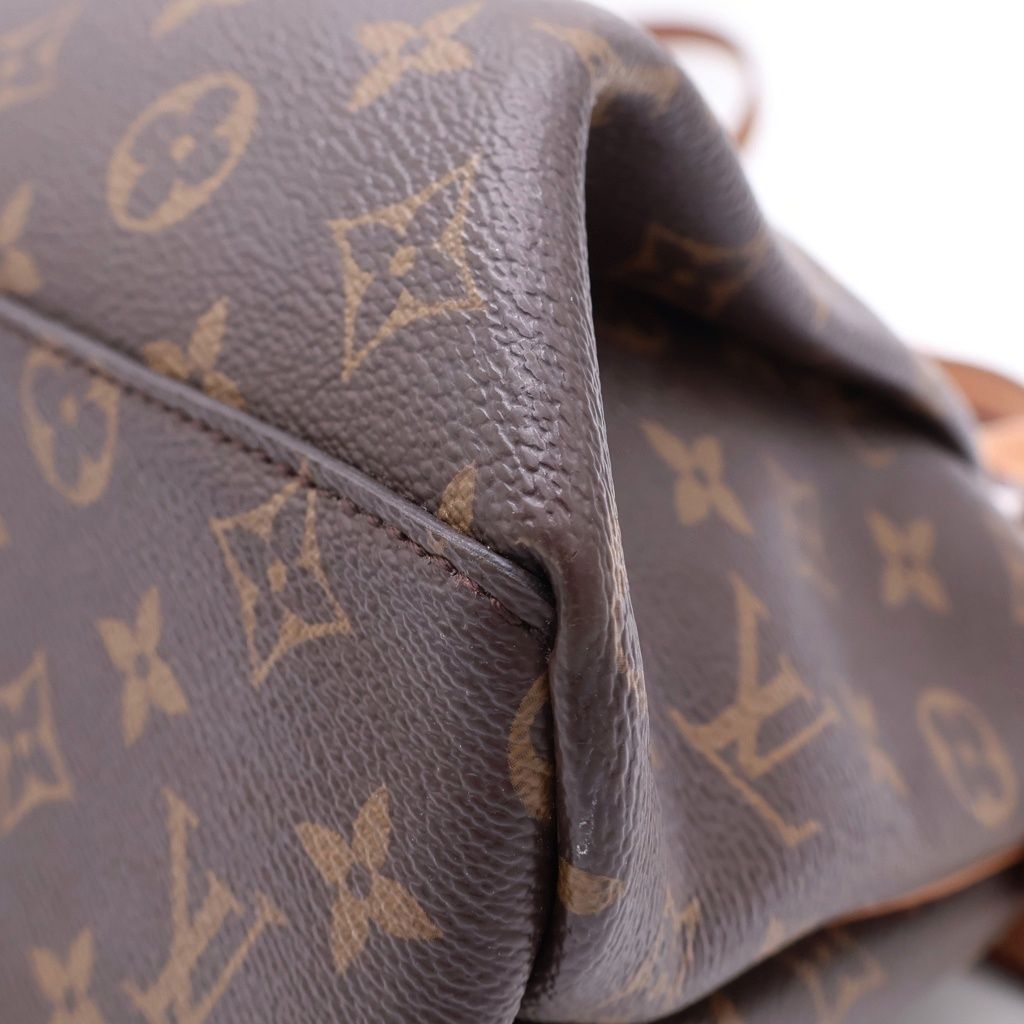 Louis Vuitton Monogram Rivoli MM 2-Way Shoulder Bag Brown Leather Gold — view 5