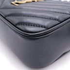 Saint Laurent Paris Lu Mini Fringe Mini Shoulder Bag Black Leather Gold — view 5