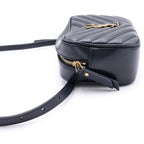Saint Laurent Paris Lu Mini Fringe Mini Shoulder Bag Black Leather Gold — view 3