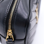 Saint Laurent Paris Lu Mini Fringe Mini Shoulder Bag Black Leather Gold — view 7