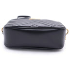 Gucci GG Marmont Quilting Shoulder Bag Quilted Leather Black — view 4