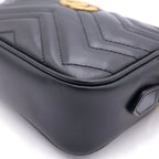 Gucci GG Marmont Quilting Shoulder Bag Quilted Leather Black — view 5