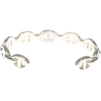 Hermes Chaine D'ancre Enchainee Bangle Blurscuffs Cut Silver Bracelet — view 2