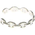 Hermes Chaine D'ancre Enchainee Bangle Blurscuffs Cut Silver Bracelet — view 3