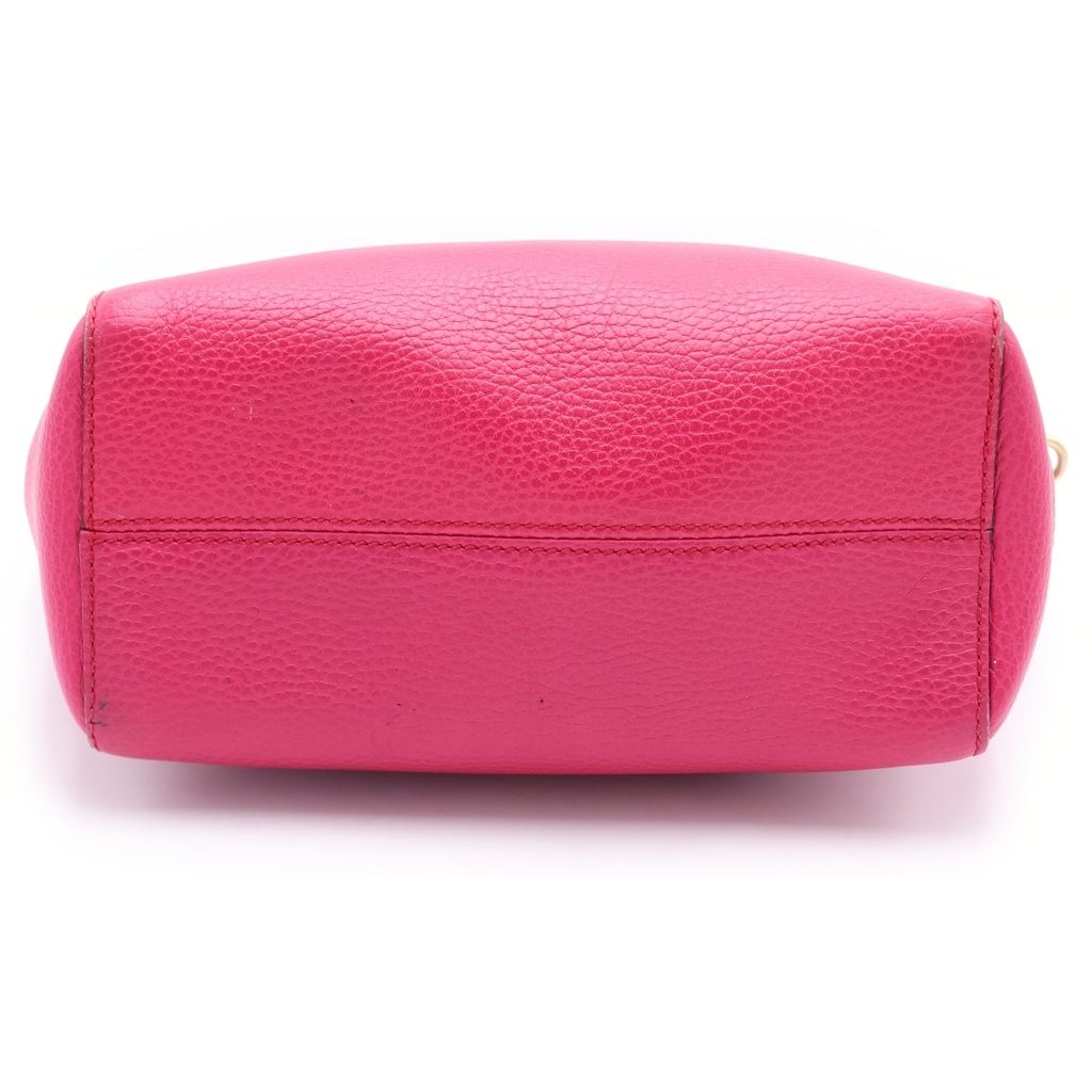 Gucci 2-Way Shoulder Bag Pink Leather Gold — view 4