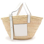 Loewe Baskethandbag Large White Leather Silver Handbag