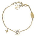 Louis Vuitton LV Iconic Blurscuffs Cut Gold Rhinestone Bracelet