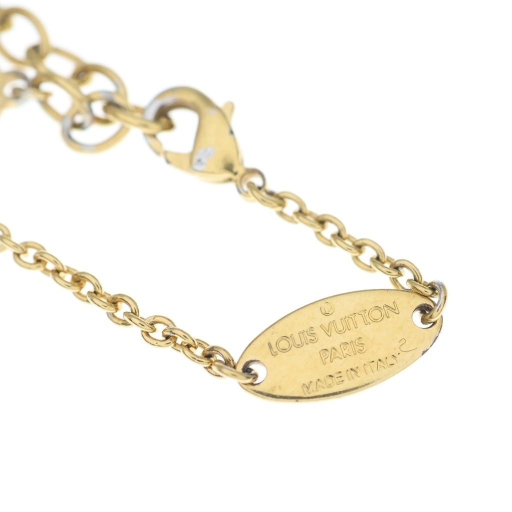 Louis Vuitton LV Iconic Blurscuffs Cut Gold Rhinestone Bracelet — view 5