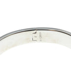 Hermes Click Blurscuffs Cut Bangle Metal Silver White Bracelet — view 5