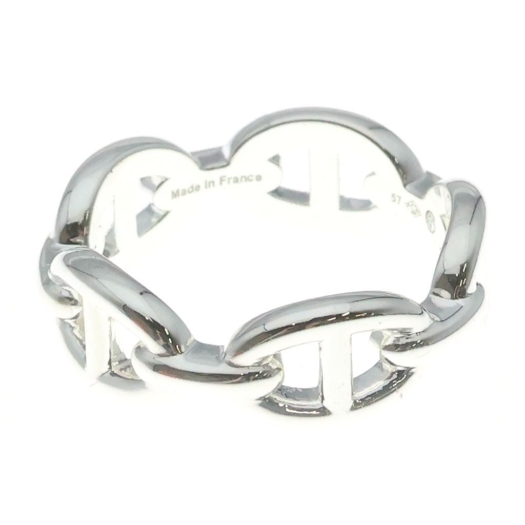 Hermes Chaine D'ancre Enchainee PM Ring 57 Silver — view 3