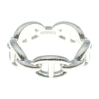 Hermes Chaine D'ancre Enchainee PM Ring 57 Silver