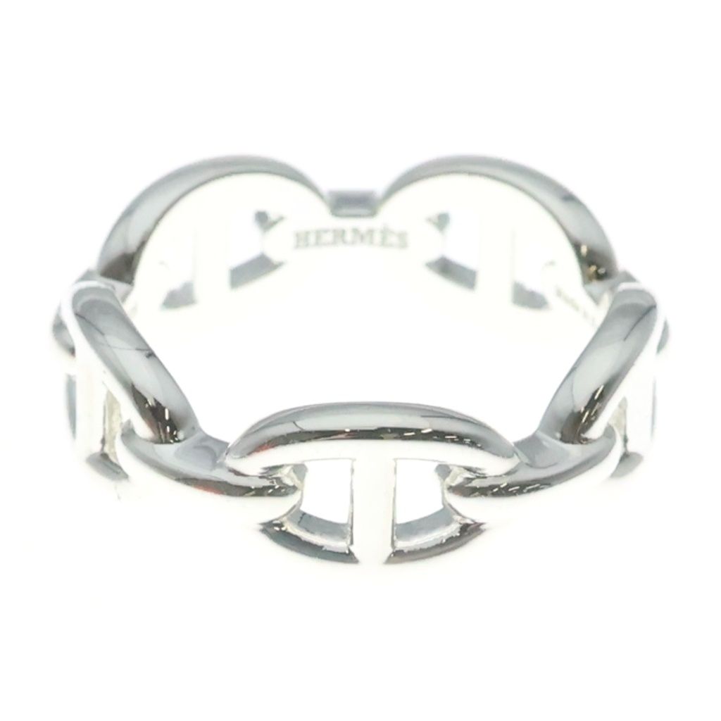 Hermes Chaine D'ancre Enchainee PM Ring 57 Silver