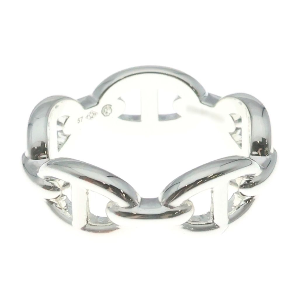 Hermes Chaine D'ancre Enchainee PM Ring 57 Silver — view 2