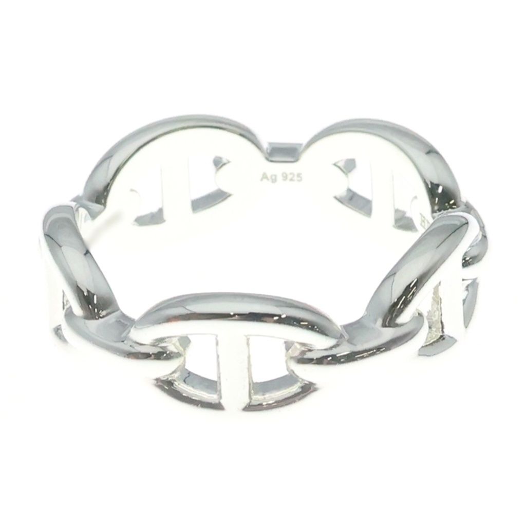 Hermes Chaine D'ancre Enchainee PM Ring 57 Silver — view 4
