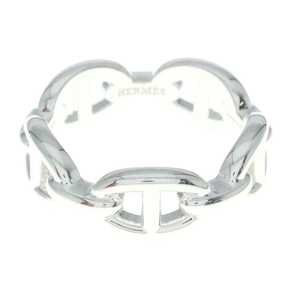 Hermes Chaine D'ancre Enchainee PM Ring 57 Silver