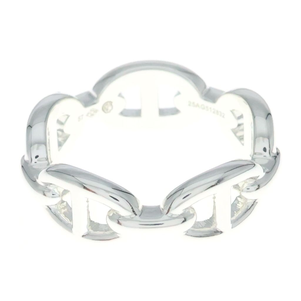 Hermes Chaine D'ancre Enchainee PM Ring 57 Silver — view 2