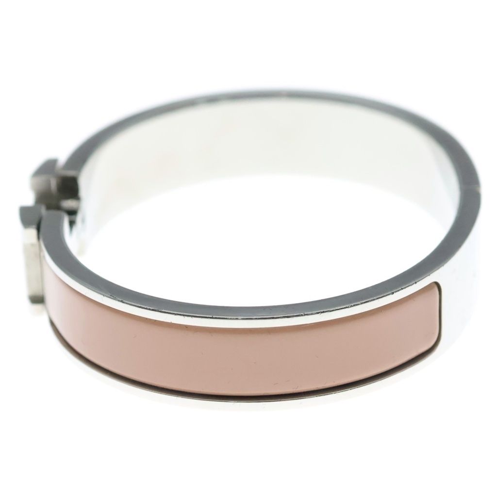 Hermes Clic Clac Bangle Blurscuffs Cut Silver Bracelet — view 4