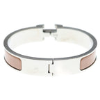 Hermes Clic Clac Bangle Blurscuffs Cut Silver Bracelet — view 2