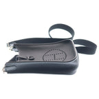 Hermes Evelyne TPM Shoulder Bag Black Taurillon Clemence Silver — view 3