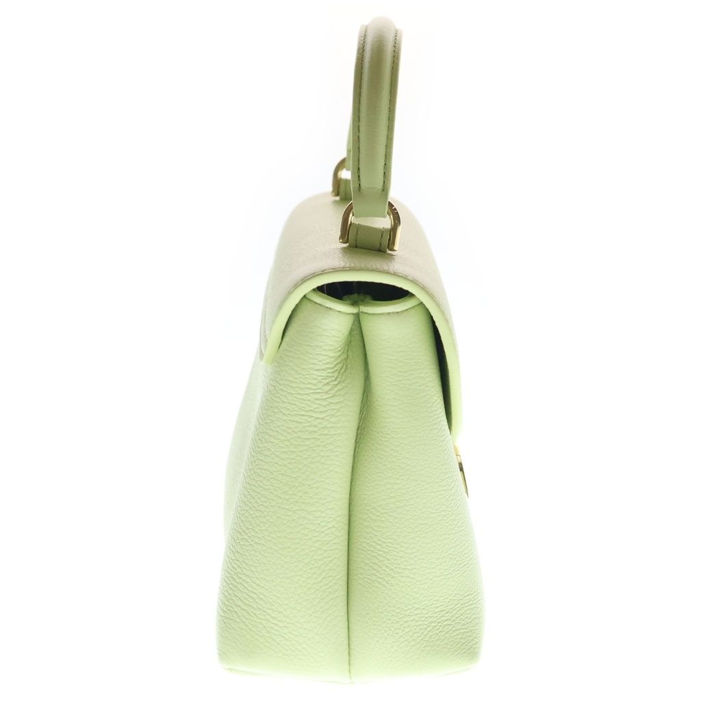 Celine Teen Nino 2-Way Shoulder Bag Light Green Leather Gold — view 3