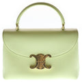Celine Teen Nino 2-Way Shoulder Bag Light Green Leather Gold