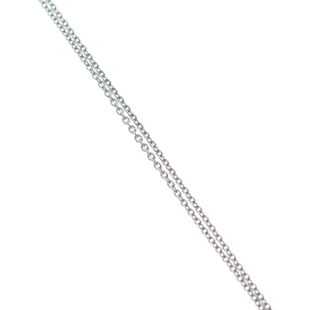 Hermes Finesse Diamond Pendant Chain White Gold WG 0.54 — view 4