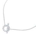 Hermes Finesse Diamond Pendant Chain White Gold WG 0.54