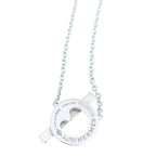 Hermes Finesse Diamond Pendant Chain White Gold WG 0.54 — view 3
