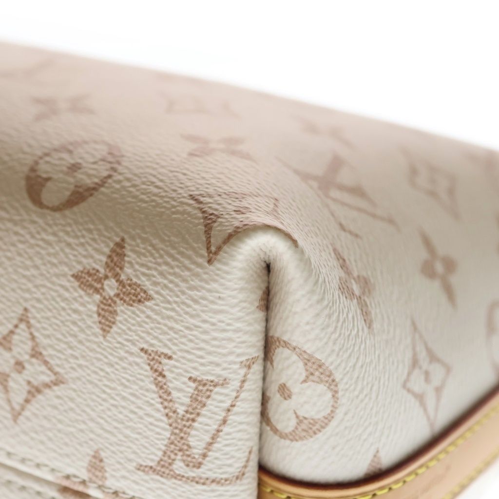 Louis Vuitton Monogram Dune Multipath 2-Way Shoulder Bag White Leather Gold — view 5