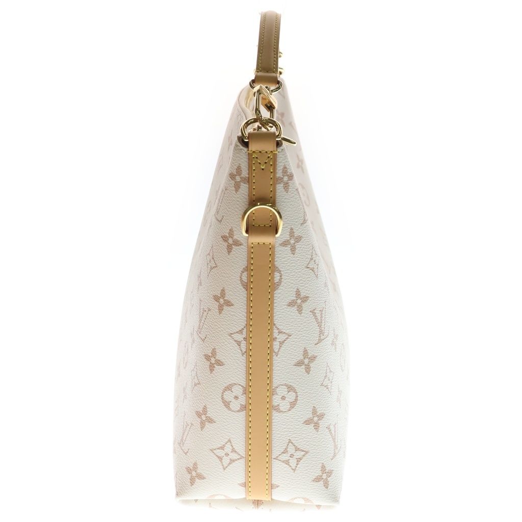 Louis Vuitton Monogram Dune Multipath 2-Way Shoulder Bag White Leather Gold — view 3