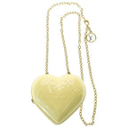 Louis Vuitton Vernis Keep My LV Heart Chain Mini Bag Yellow Gold