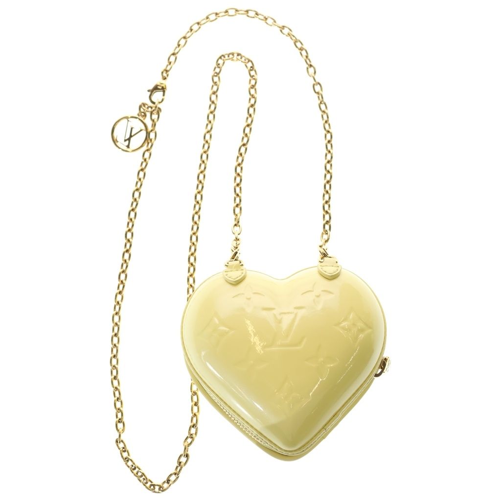 Louis Vuitton Vernis Keep My LV Heart Chain Mini Bag Yellow Gold — view 2