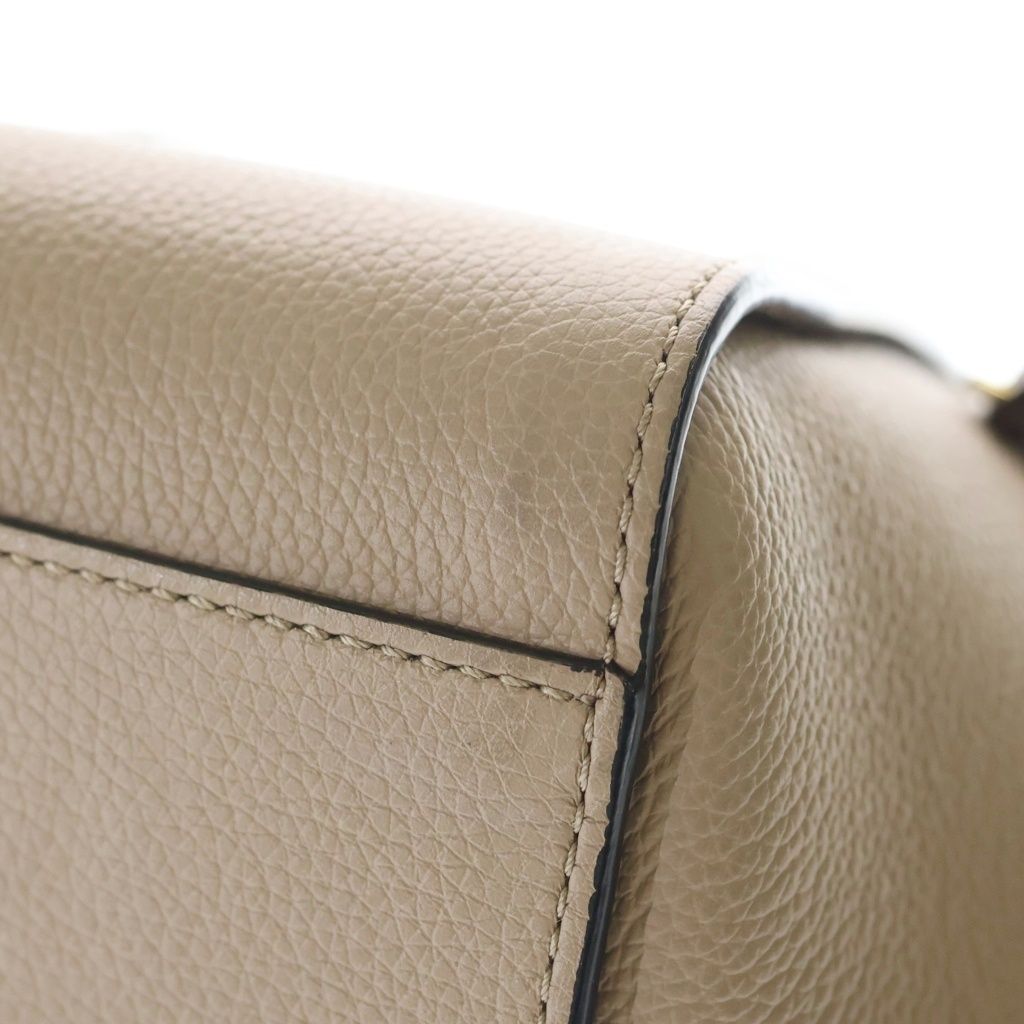 Loewe Hammock Compact 2-Way Shoulder Bag Brown Gray Ju Leather Gold — view 5