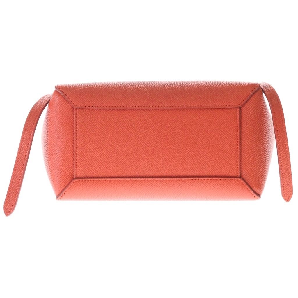 Celine Belt Bag Nano 2-Way Red Leather Gold — view 4