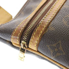 Louis Vuitton Monogram Pochette Bosfall Shoulder Bag Brown Leather Gold — view 6
