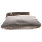 Louis Vuitton Monogram Pochette Bosfall Shoulder Bag Brown Leather Gold — view 4