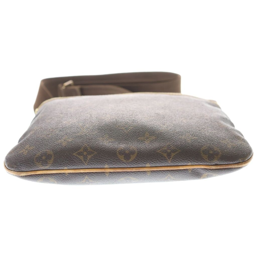 Louis Vuitton Monogram Pochette Bosfall Shoulder Bag Brown Leather Gold — view 4