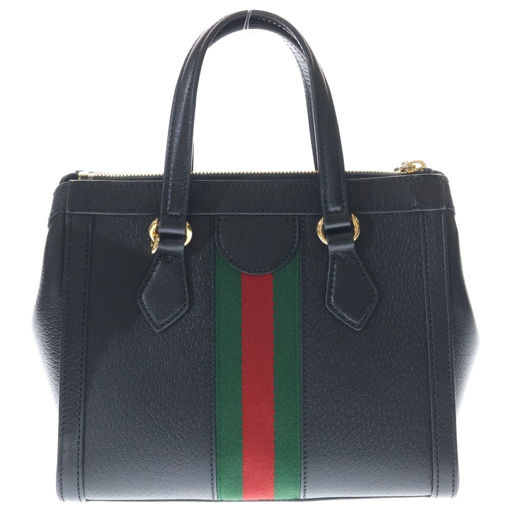 Gucci Ondia 2-Way Shoulder Bag Black Leather Gold — view 2