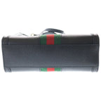 Gucci Ondia 2-Way Shoulder Bag Black Leather Gold — view 4