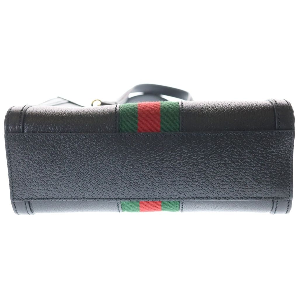 Gucci Ondia 2-Way Shoulder Bag Black Leather Gold — view 4