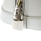 Louis Vuitton Epi Alma BB Leather 2-Way Bag Silver White — view 6