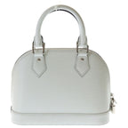 Louis Vuitton Epi Alma BB Leather 2-Way Bag Silver White — view 2