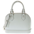 Louis Vuitton Epi Alma BB Leather 2-Way Bag Silver White