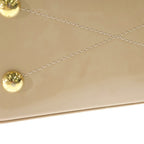 Louis Vuitton Alma Shoulder Bag Beige Brown Leather Patent Gold — view 6