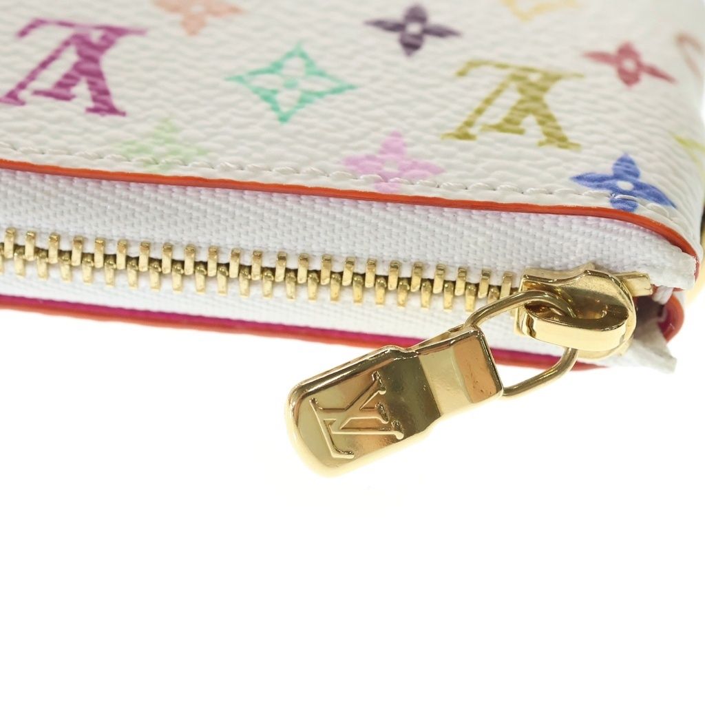 Louis Vuitton LV Takashi Murakami Pochette Cles Charm Inventory Pouch White — view 5