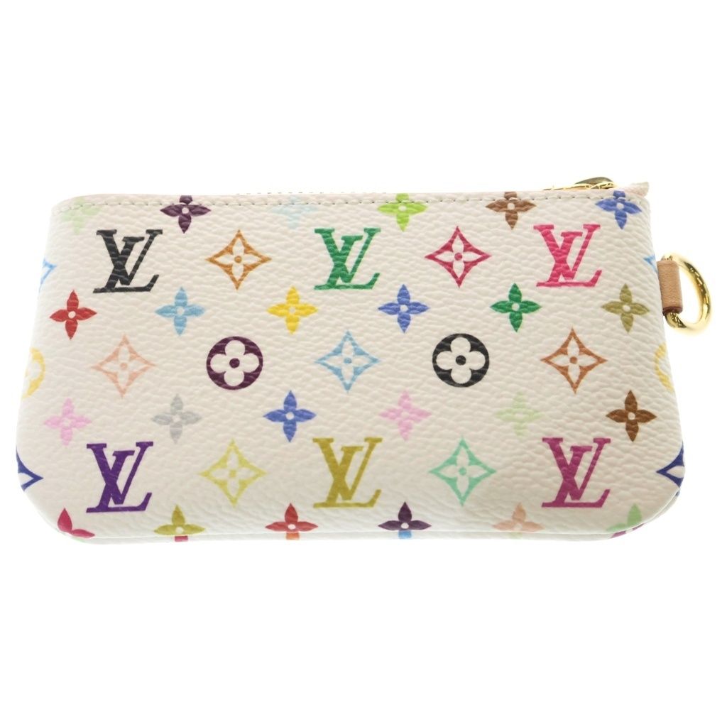 Louis Vuitton LV Takashi Murakami Pochette Cles Charm Inventory Pouch White — view 2